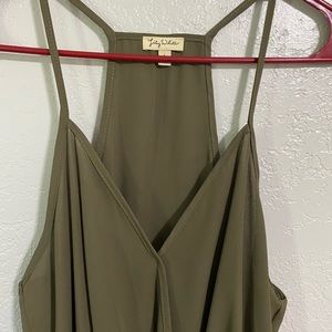 Olive Green Low Cut Tank